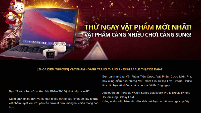 chương trình khuyến mãi hoàn trả casino house