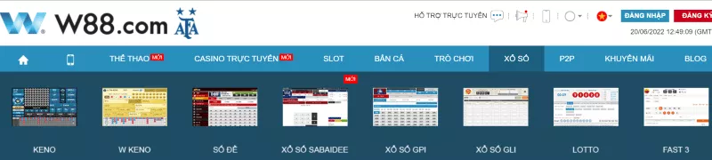 xố số tại nhà cái w88
