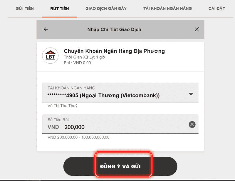 điền thông tin rút tiền 188bet