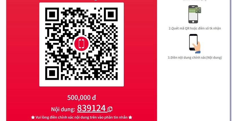 quét mã qr thanh toán viettel pay