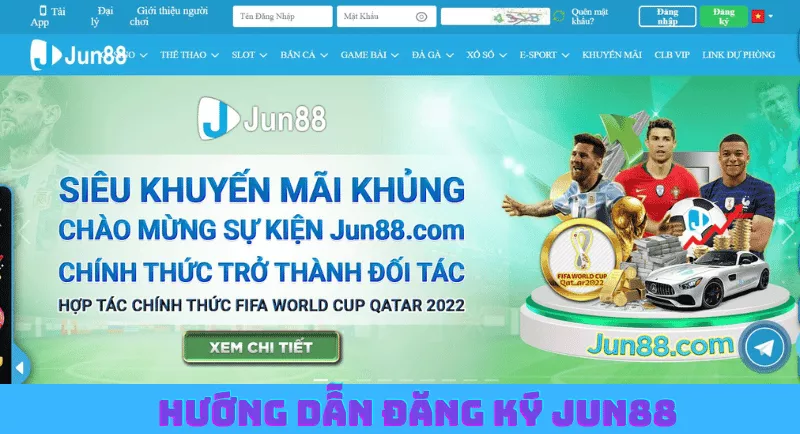 hướng dẫn đăng ký jun88