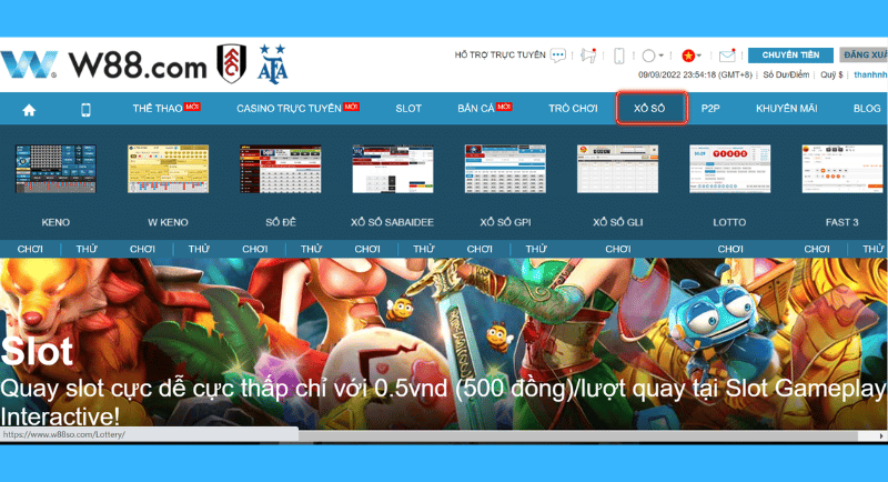 các hình thức chơi xổ sô lô đề w88