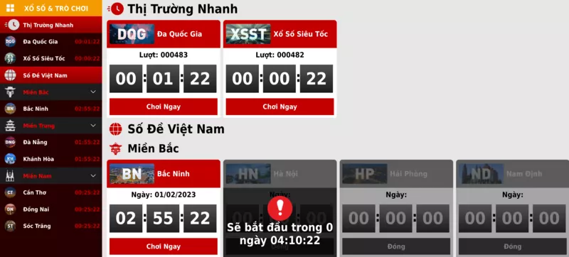 tham gia chơi xổ số online tại các thị trường