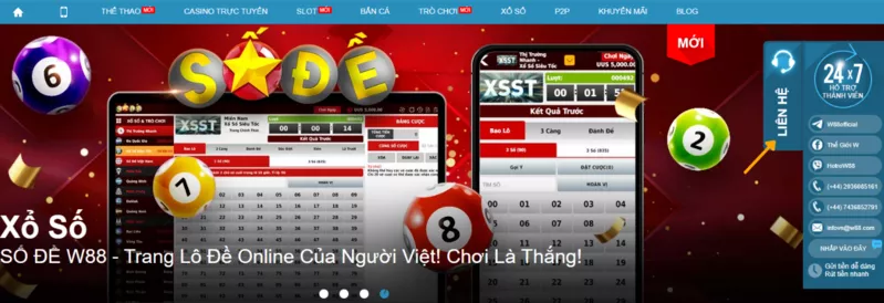 chọn liên hệ w88