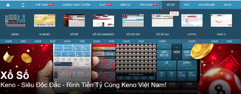 tham gia chơi lotto tại các nhà cái trực tuyến