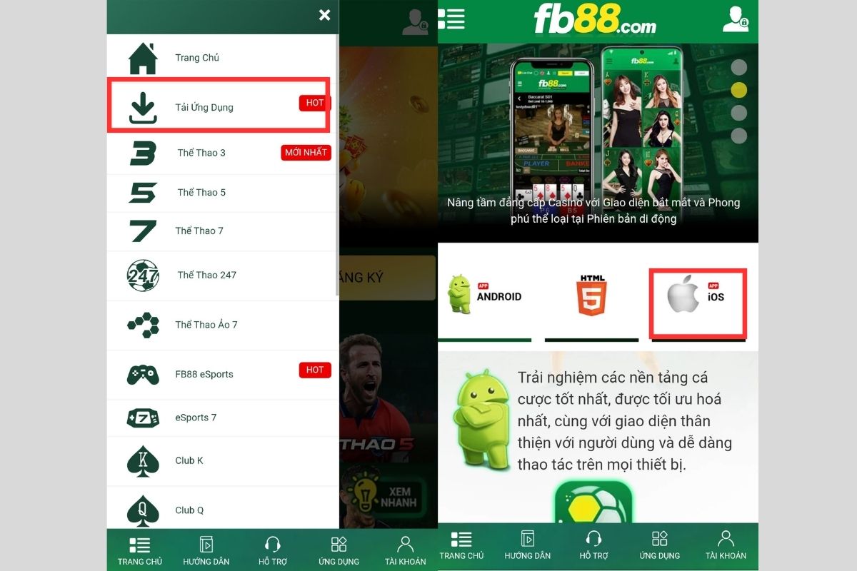 các bước tải ứng dụng fb88 cho ios