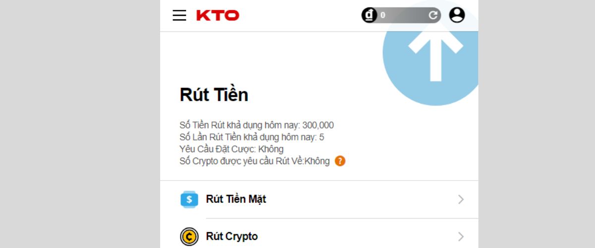 đi đến trang thiêt lập liên kết ngân hàng kto 